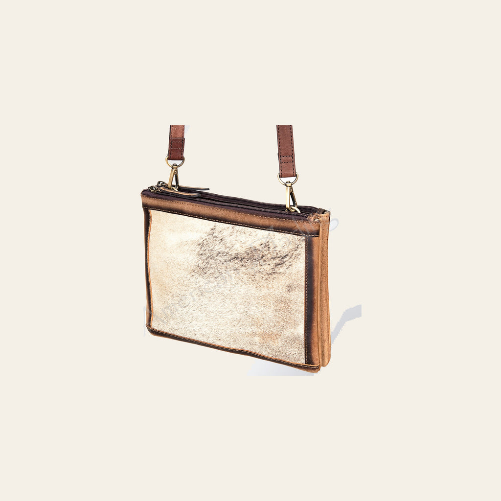 Ameran Darling Women's Crossbody Bag Western Hair on Leather Handbag and Ladies Purse