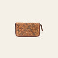 American Darling Organiser Handcrafted Basket Weave Genuine Vegetable Tanned Leather Western Wallet 4.5in X 8in