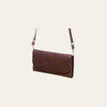American Darling Small Cross body Bag, Genuine Vegetable Tanned Full Grain Leather, Western Organiser Purse, 4in X 8in X 1in