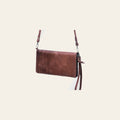 American Darling Organiser Bag, Genuine Vegetable Tanned Full Grain Leather, Handcrafted Western Purse, 4.5in X 8.5in X 1in