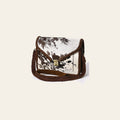 American Darling Cross body Bag Western Hair-On Cowhide Genuine Leather Handcrafted Purse with Braided Detail and YKK Zipper