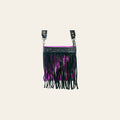 Ameran Darling Women's Crossbody Bag Western Hand Tooled Hair on Leather Handbag and Ladies Purse