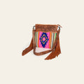 Ameran Darling Women's Crossbody Bag Western Hand Tooled Saddle Blanket Genuine Leather Handbag and Ladies Purse