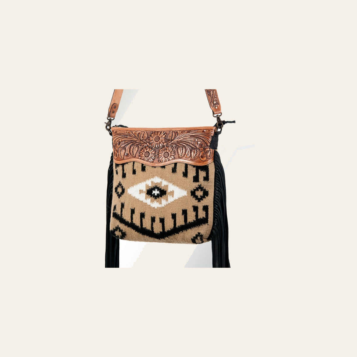 American Darling Large Crossbody Hand Tooled Saddle Blanket Genuine Leather Western Women Bag Handbag Purse | Cute