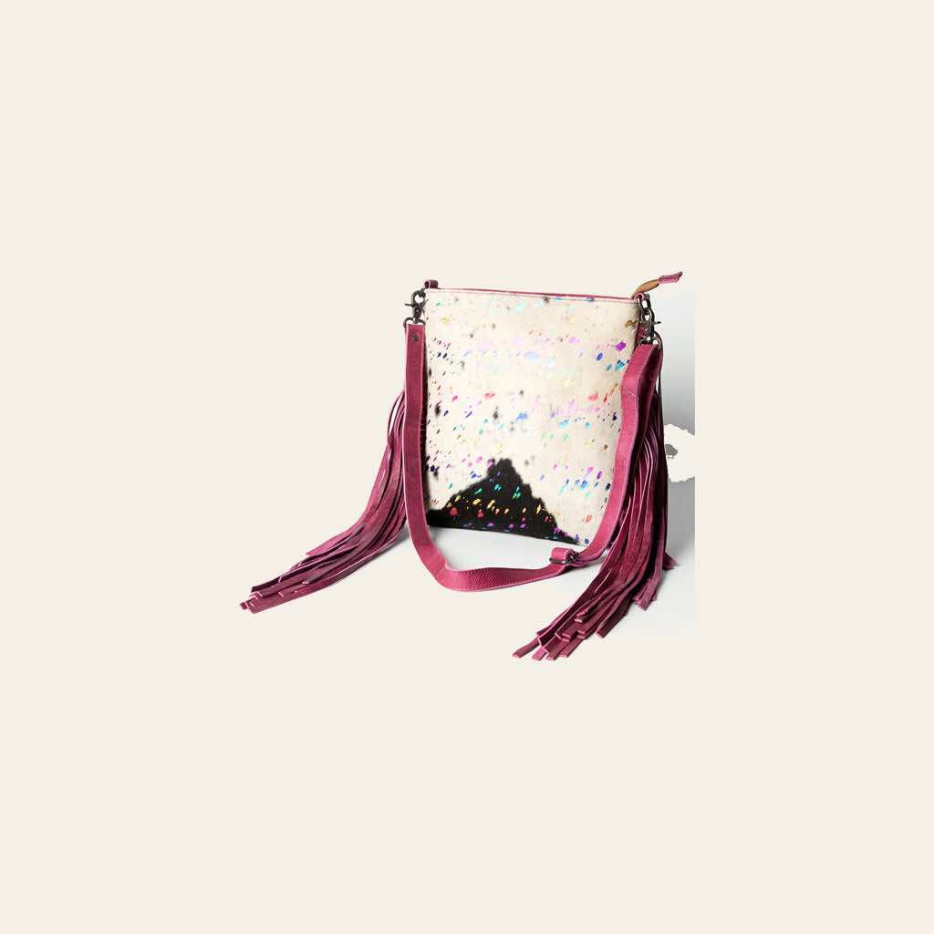 American Darling Cross Body Hair-On Genuine Leather Western Women Bag | Pink Handbag Purse Crossbody for Cute