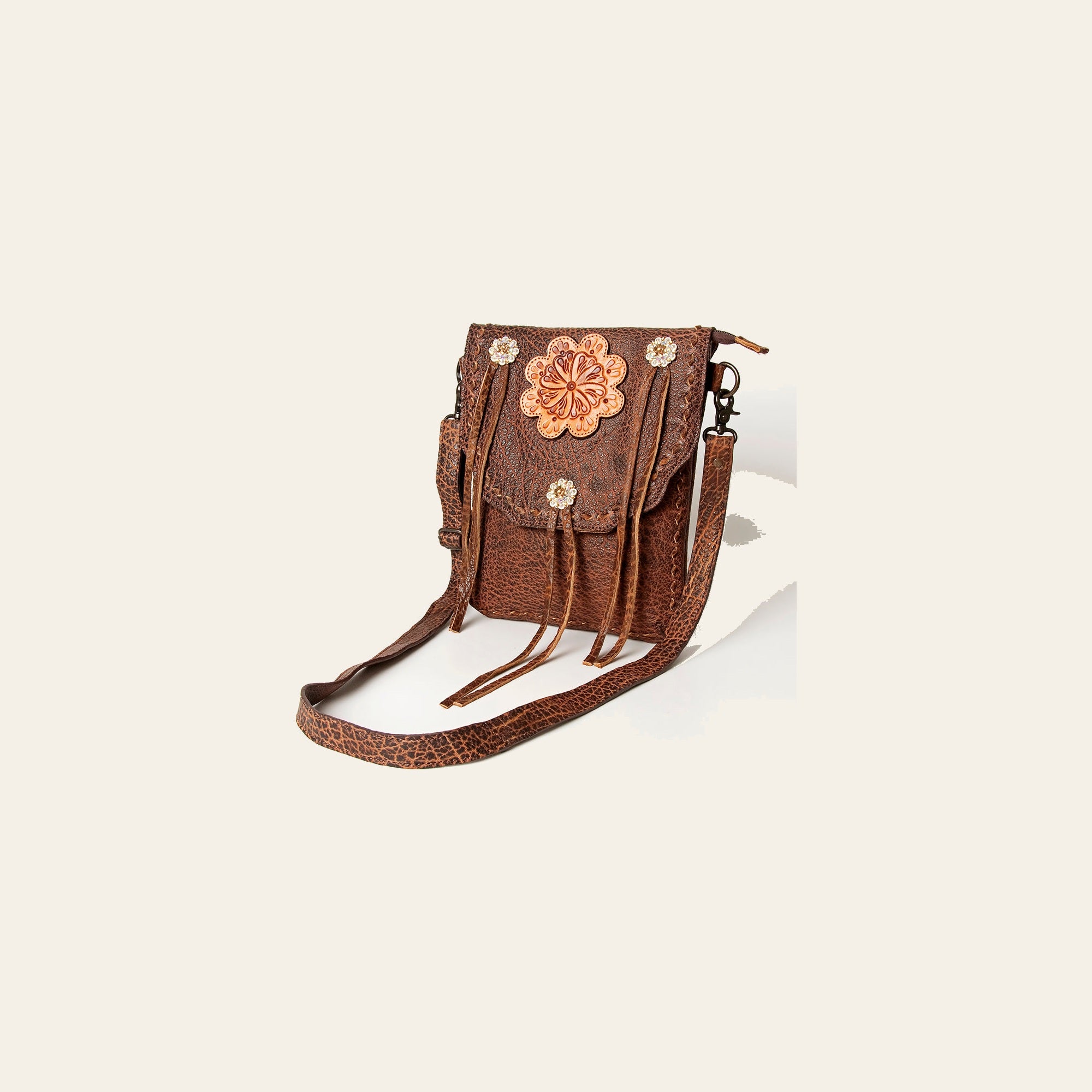 American Darling Cross Body Hand Tooled Genuine Leather women bag western handbag purse