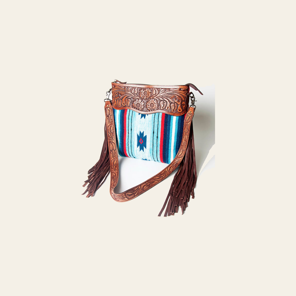 American Darling Signature Crossbody Hand Tooled Saddle Blanket Genuine Leather women bag western handbag purse