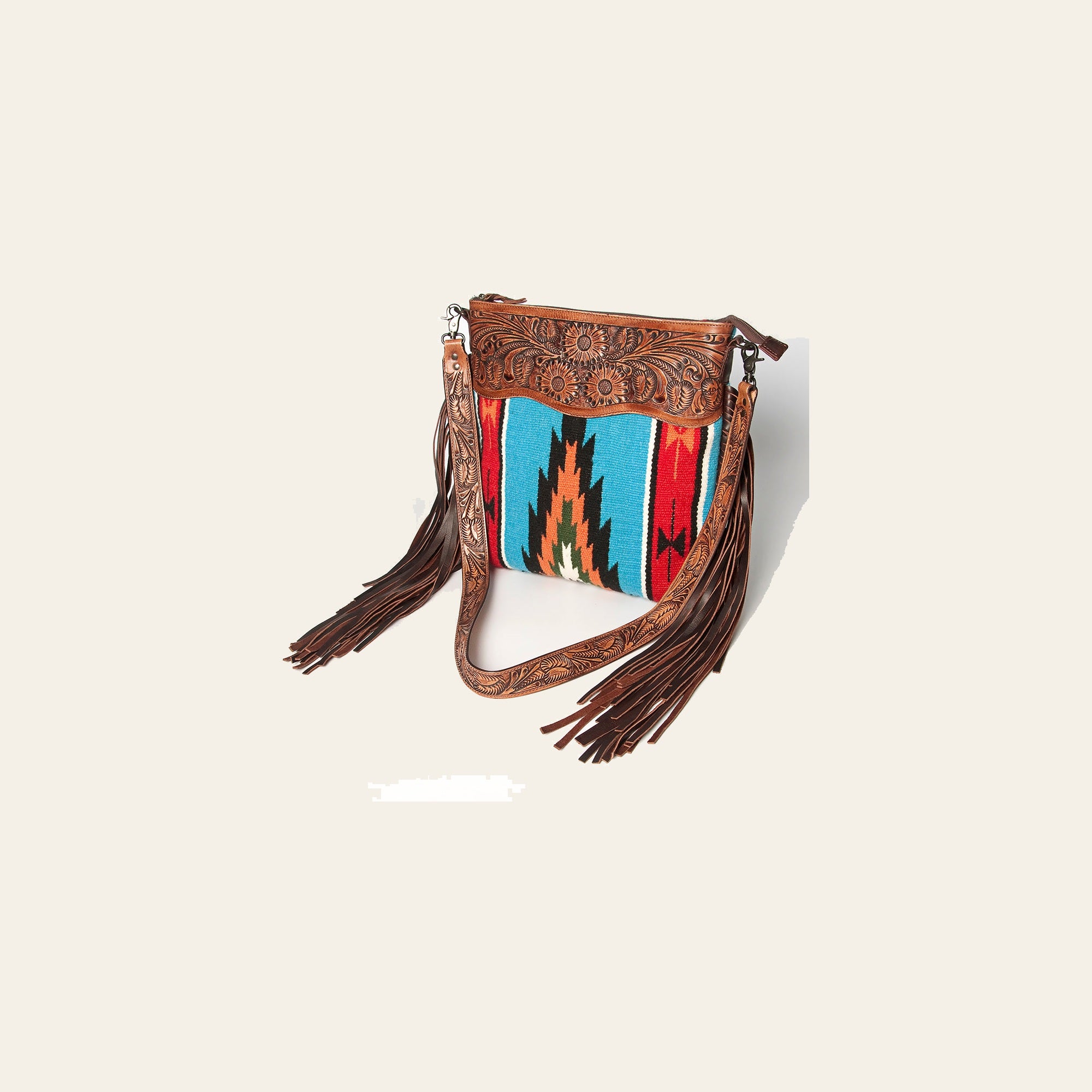 American Darling Signature Crossbody Hand Tooled Saddle Blanket Genuine Leather women bag western handbag purse