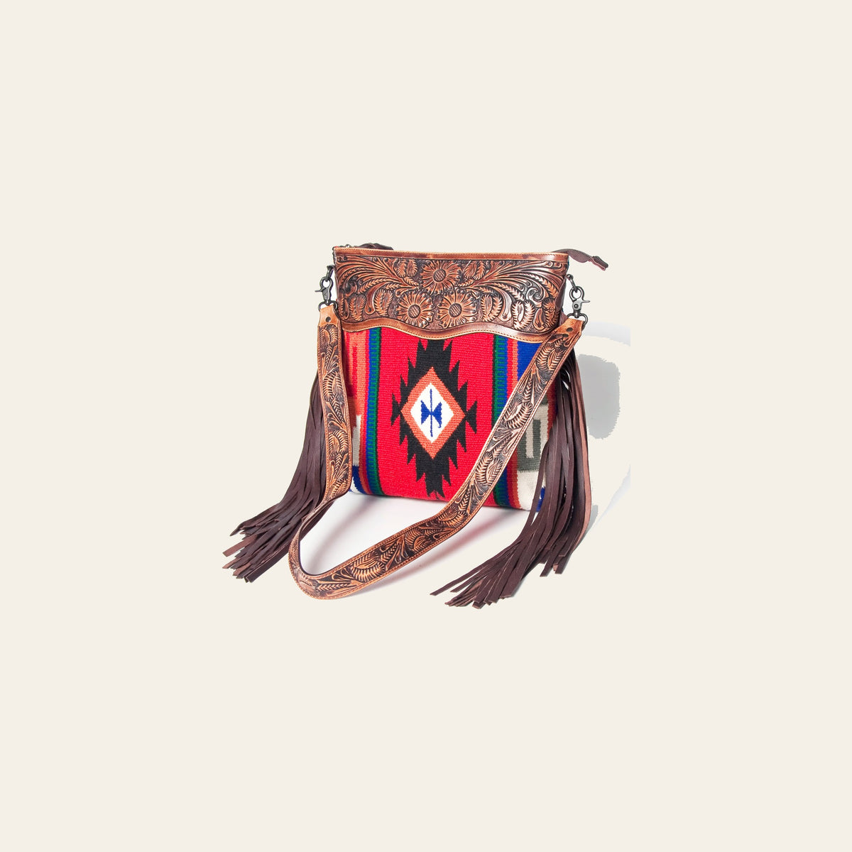 American Darling Signature Crossbody Hand Tooled Saddle Blanket Genuine Leather women bag western handbag purse