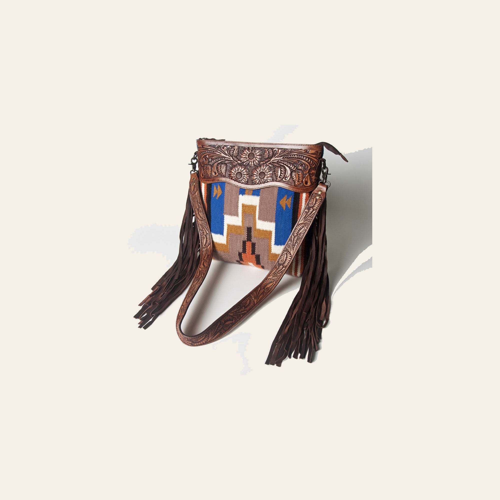 American Darling Signature Crossbody Hand Tooled Saddle Blanket Genuine Leather women bag western handbag purse