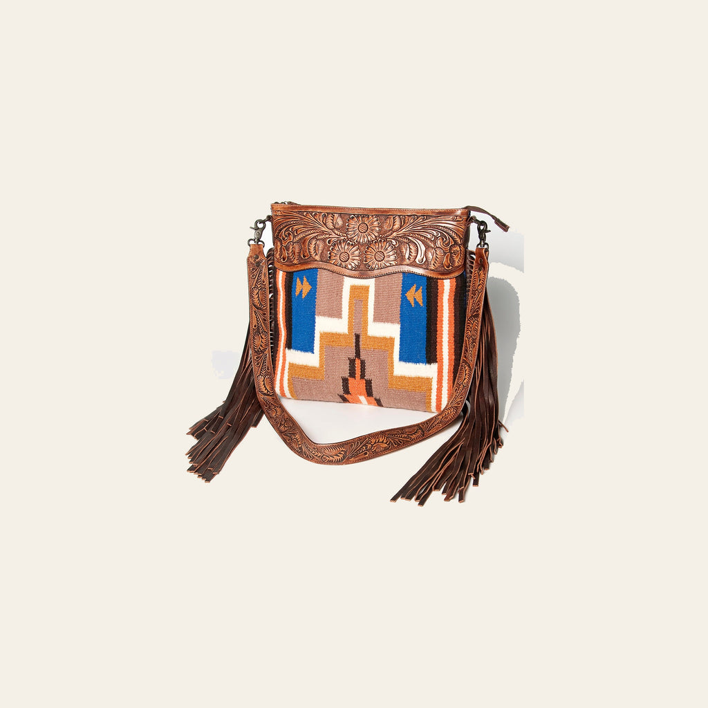 American Darling Signature Crossbody Hand Tooled Saddle Blanket Genuine Leather women bag western handbag purse