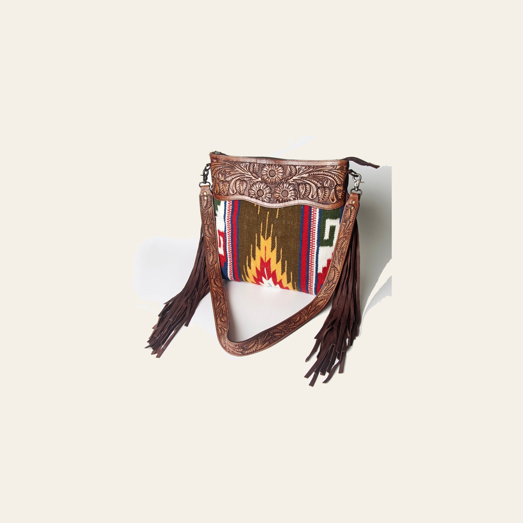 American Darling Signature Crossbody Hand Tooled Saddle Blanket Genuine Leather women bag western handbag purse