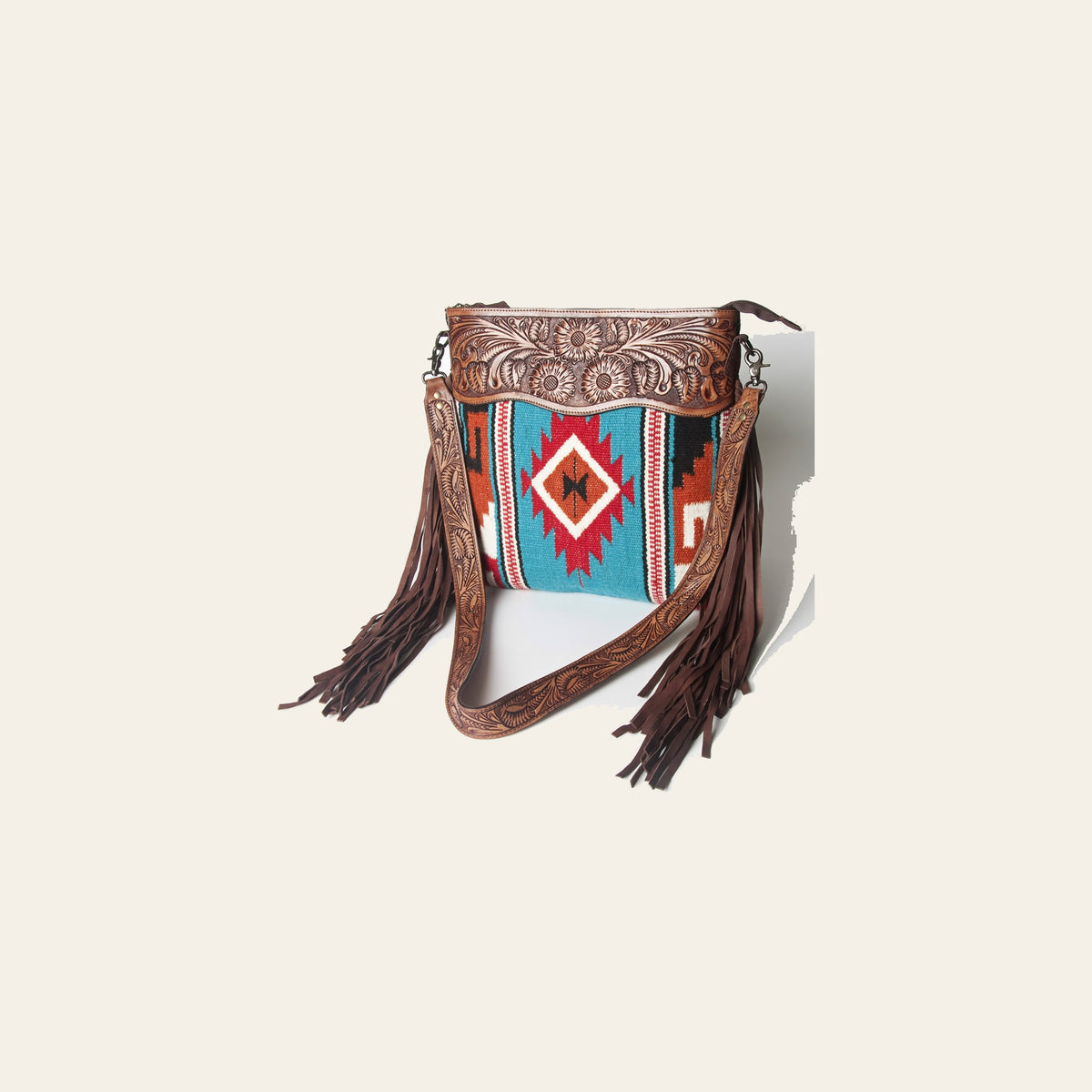 American Darling Signature Crossbody Hand Tooled Saddle Blanket Genuine Leather women bag western handbag purse