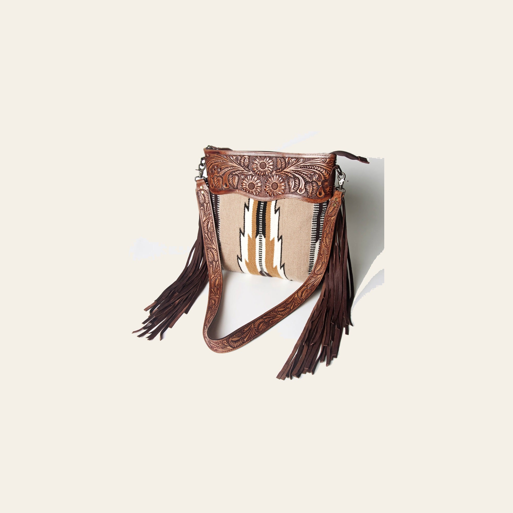 American Darling Signature Crossbody Hand Tooled Saddle Blanket Genuine Leather women bag western handbag purse
