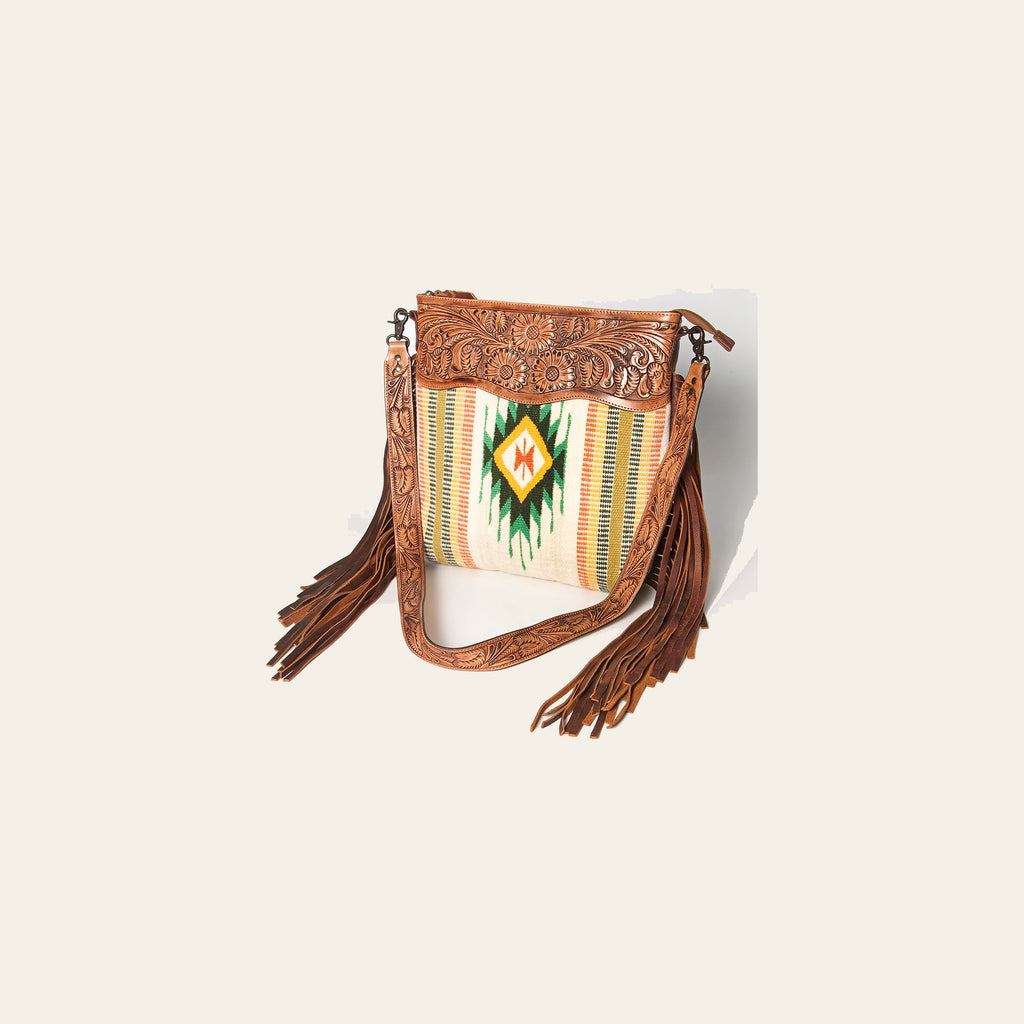 American Darling Signature Crossbody Hand Tooled Saddle Blanket Genuine Leather women bag western handbag purse
