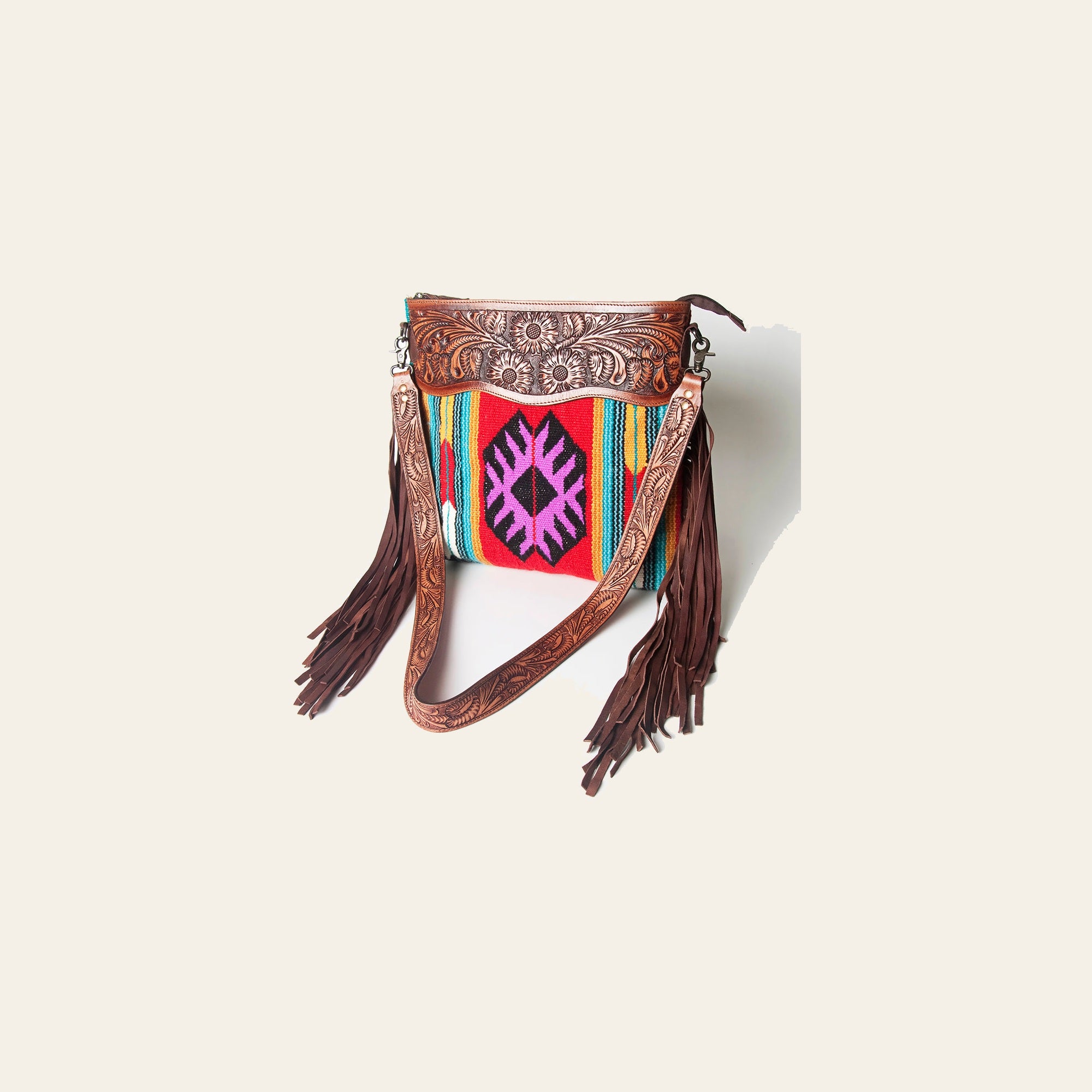 American Darling Signature Crossbody Hand Tooled Saddle Blanket Genuine Leather women bag western handbag purse