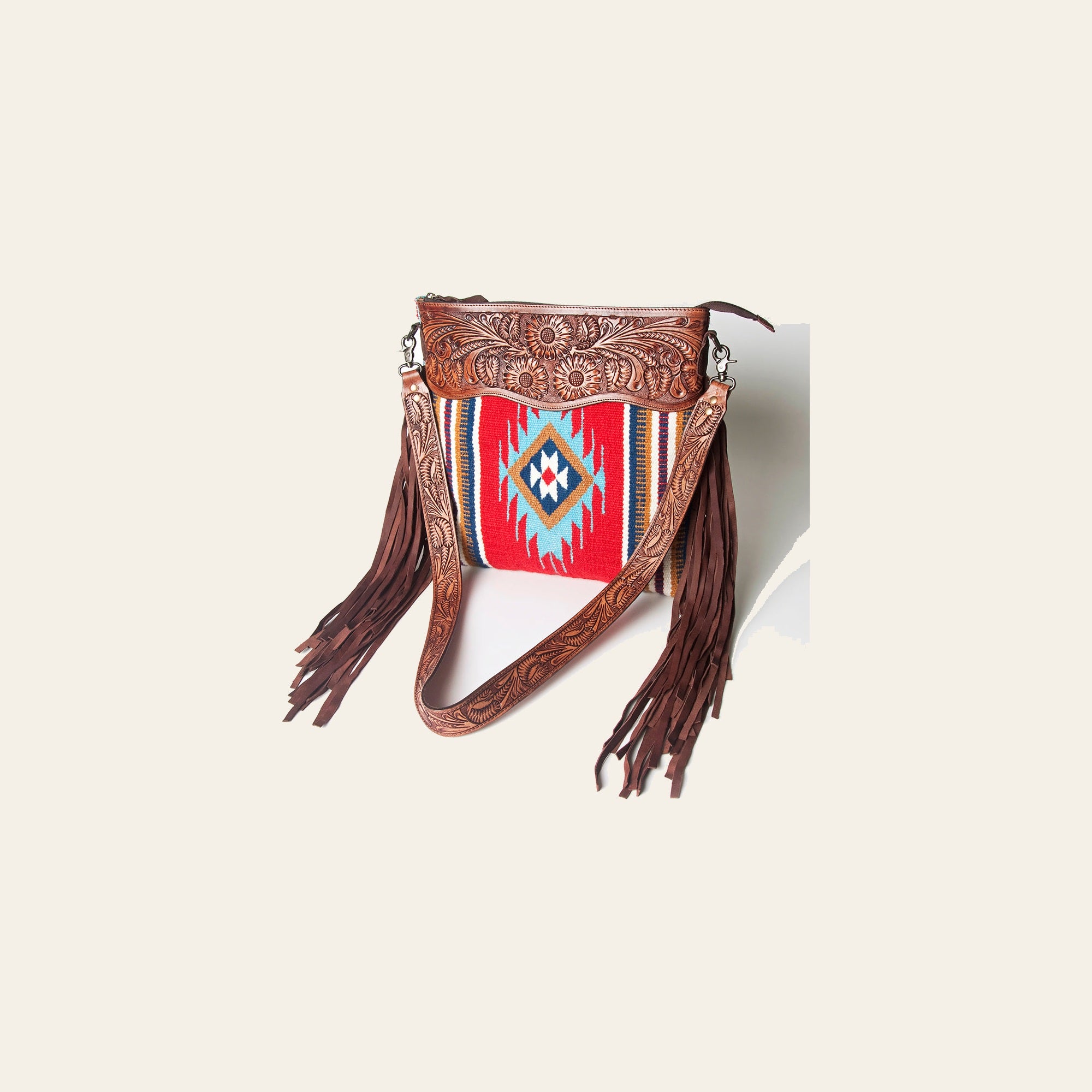 American Darling Signature Crossbody Hand Tooled Saddle Blanket Genuine Leather women bag western handbag purse