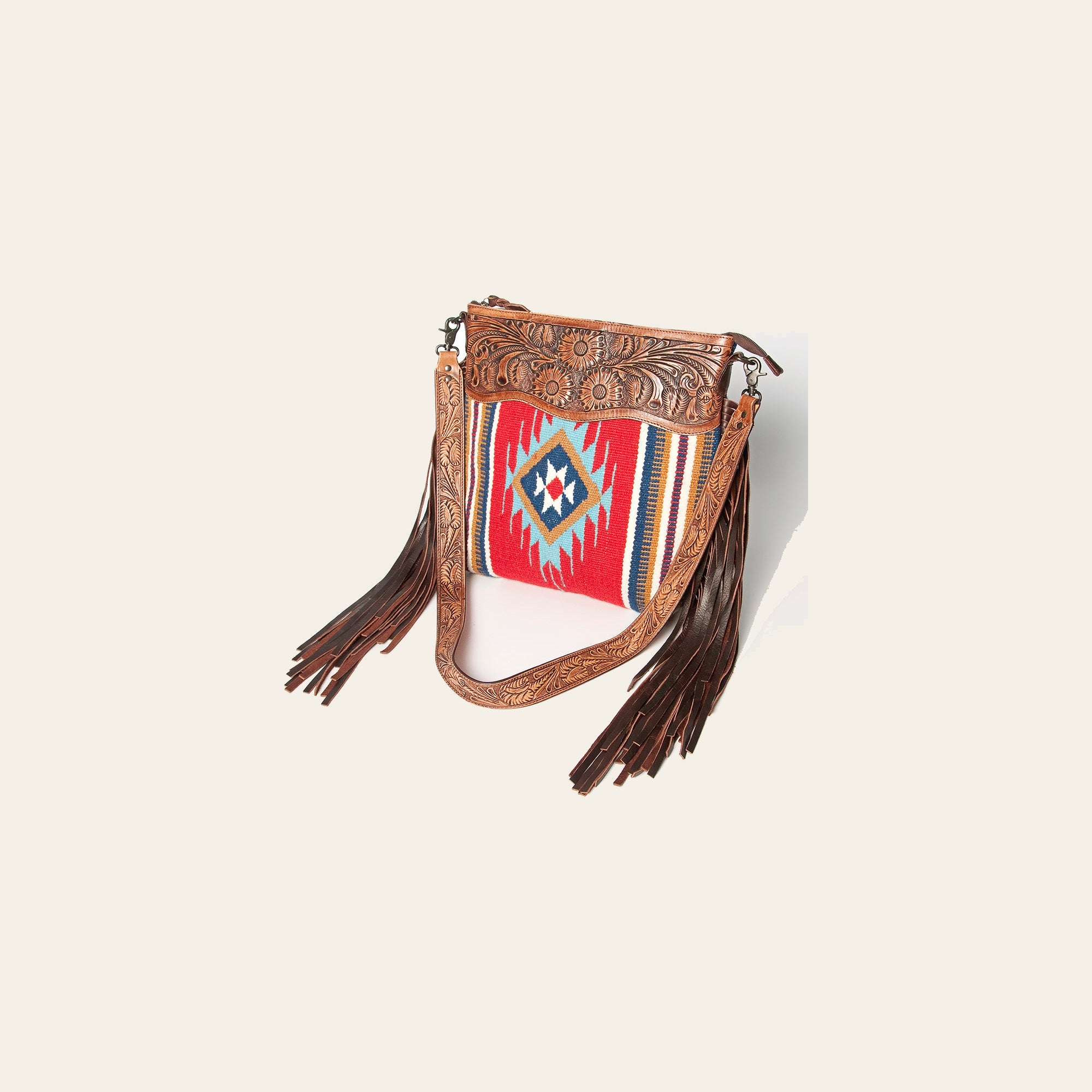American Darling Signature Crossbody Hand Tooled Saddle Blanket Genuine Leather women bag western handbag purse