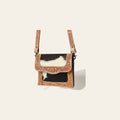 American Darling Messenger Hand Tooled Hair On Genuine Leather women bag western handbag purse