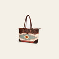 American Darling Tote Hand Tooled Saddle Blanket Genuine Leather Women Bag Western Handbag Purse