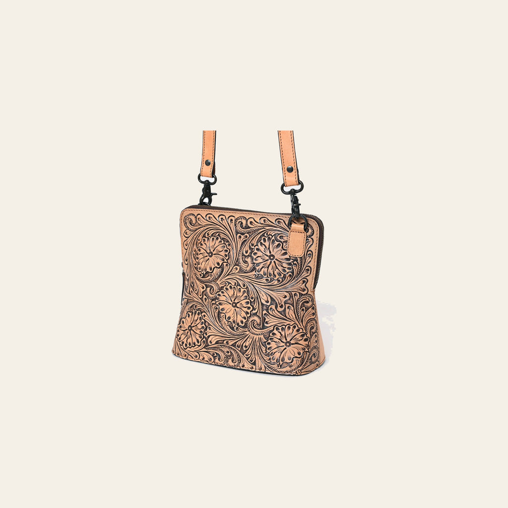 American Darling Crossbody Hand Tooled Genuine Leather Western Women Bag Handbag Purse | Purses for Cute