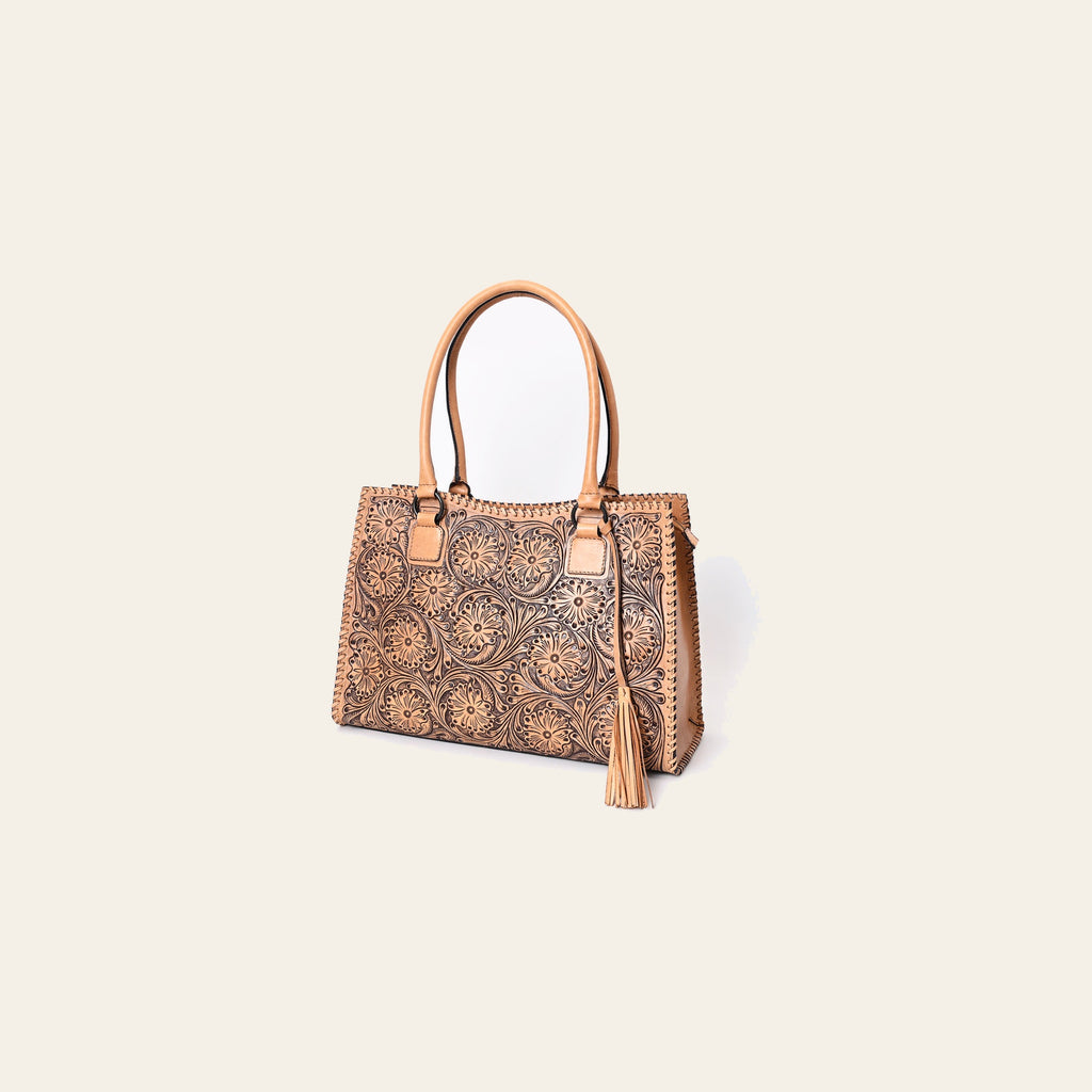 American Darling Tote Hand Tooled Genuine Leather Western Women Bag Handbag Purse | Casual