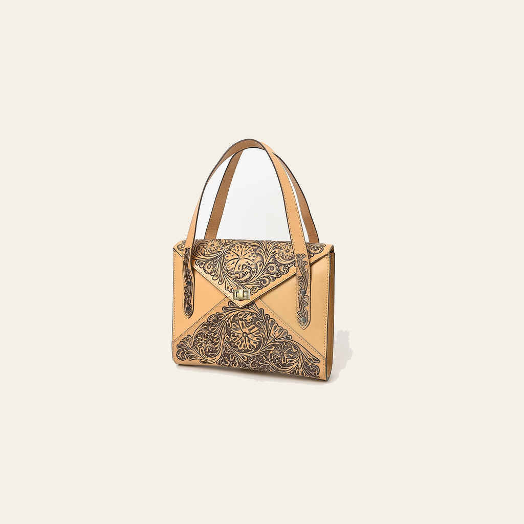 American Darling Briefcase Hand Tooled Genuine Leather Western Women Bag Handbag | for Cute Laptop