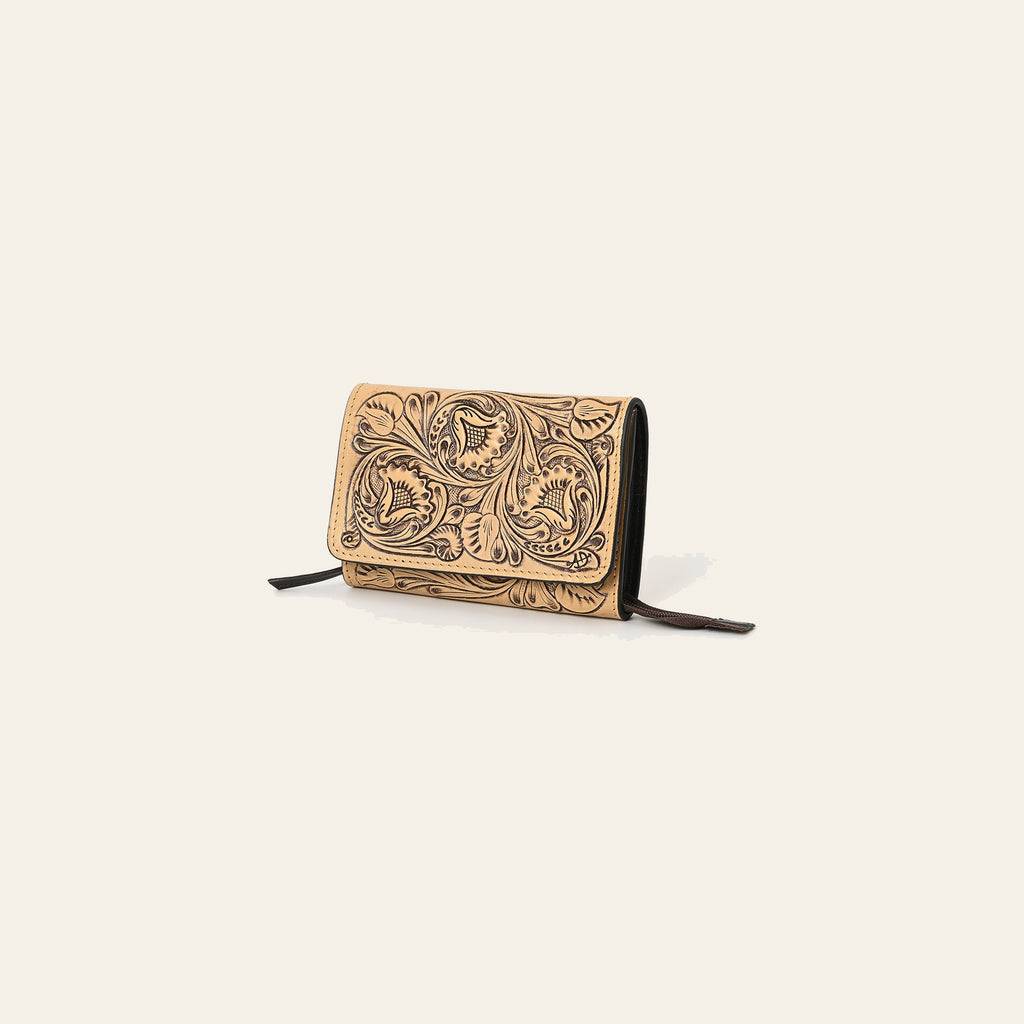 American Darling Clutch Hand Tooled Genuine Leather Western Women Bag Handbag Purse