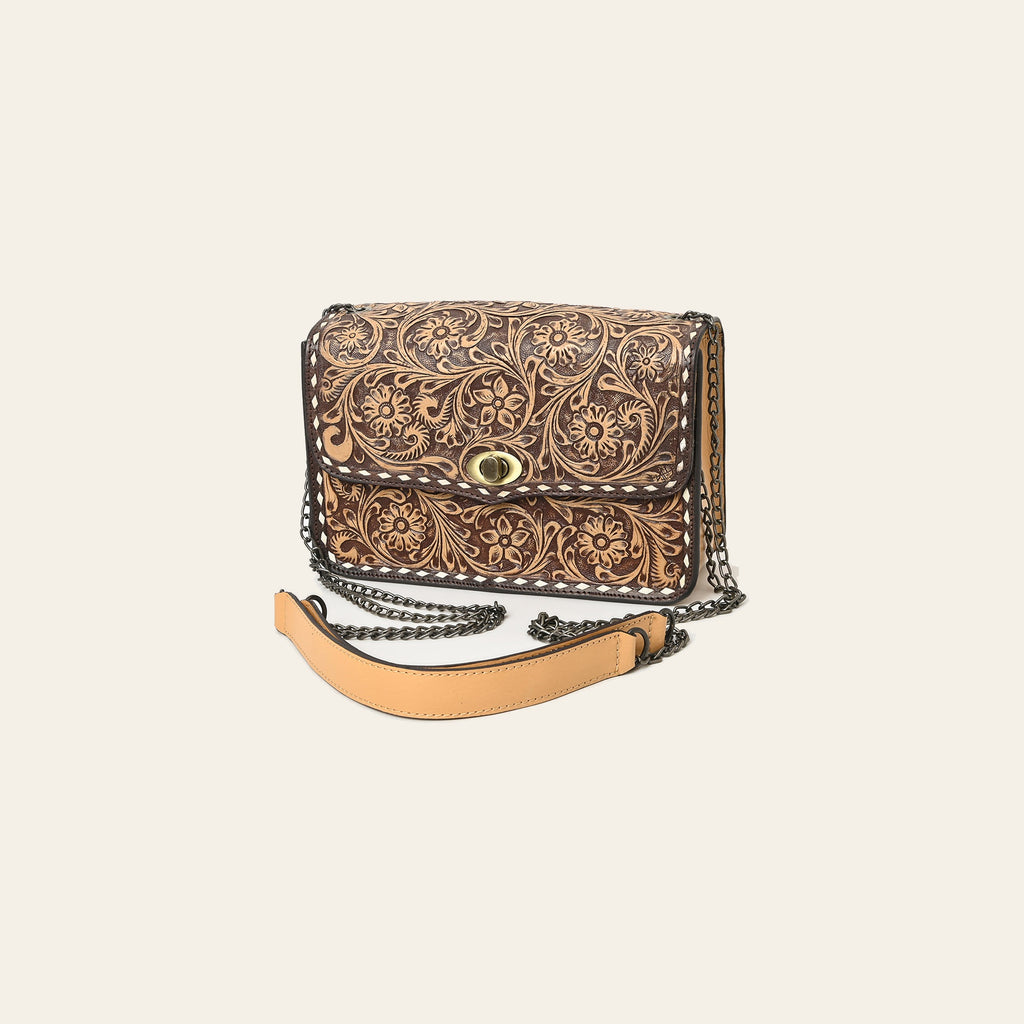 American Darling Small Crossbody Beautifully Hand Tooled Genuine Leather Women Bag Western Handbag Purse