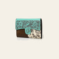 American Darling Wallet Hand Tooled Hair on Genuine Leather Western Women Bag | Handbag Purse Wallet| Wristlet