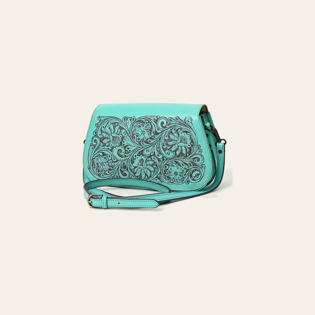 American Darling Cross Body Hand Tooled Genuine Leather Western Women Bag Handbag Purse | Crossbody