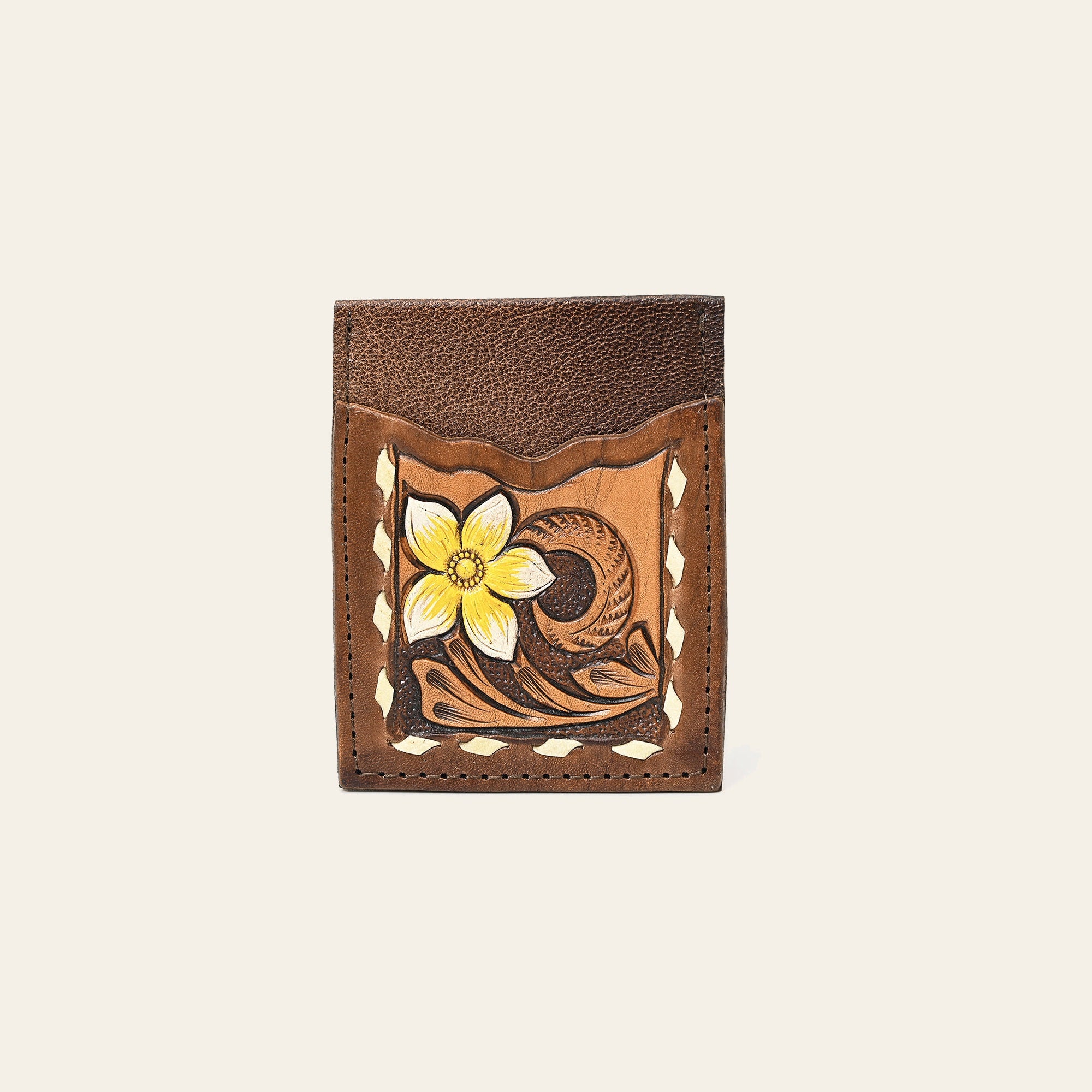 American Darling Cell Phone Holder Hand Tooled Genuine Leather Western Women Bag Purse | Case
