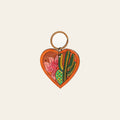 American Darling ADKR182 Hand Tooled Carved Genuine Leather Keyring