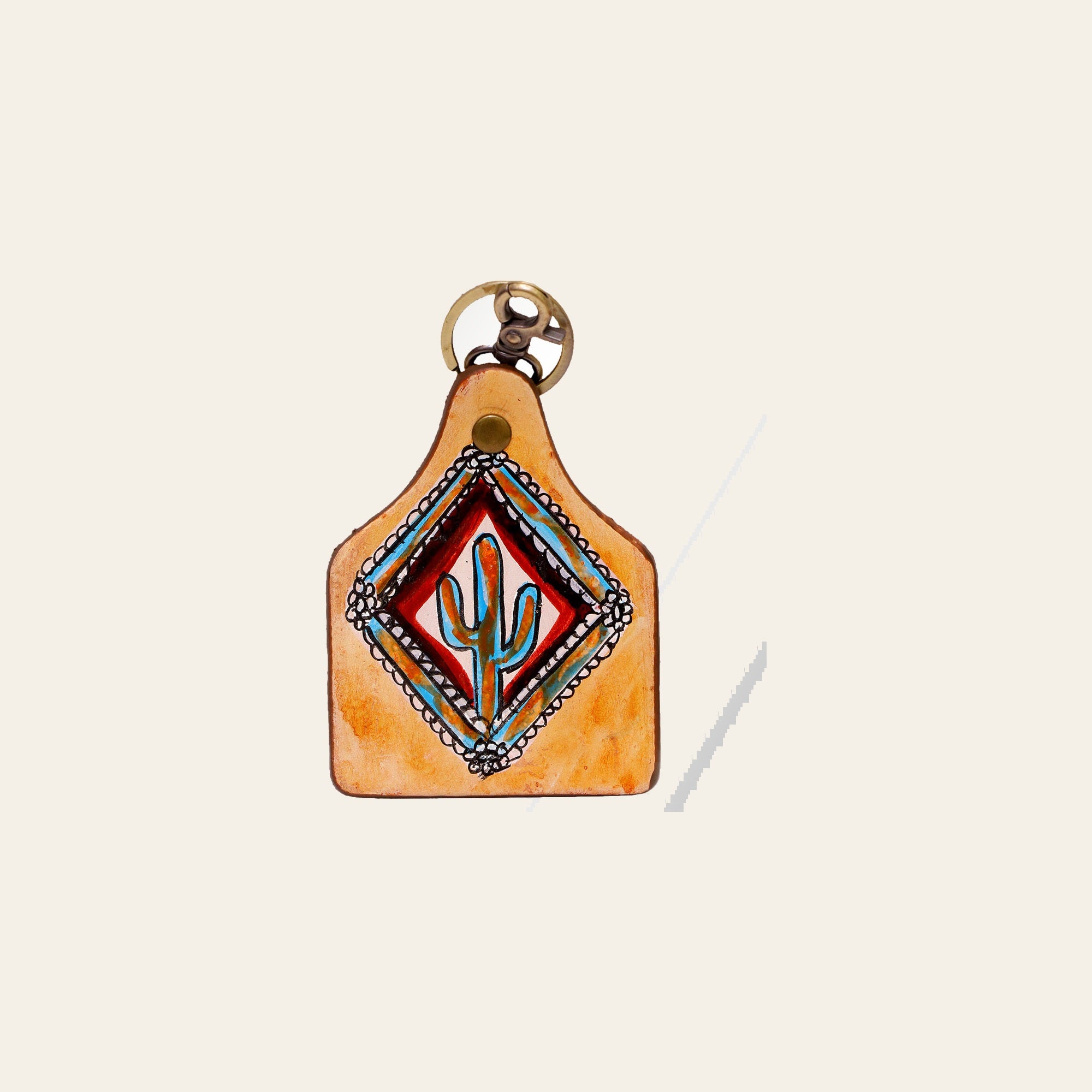 American Darling ADKRM111 Hand Painted Genuine Leather Keyring