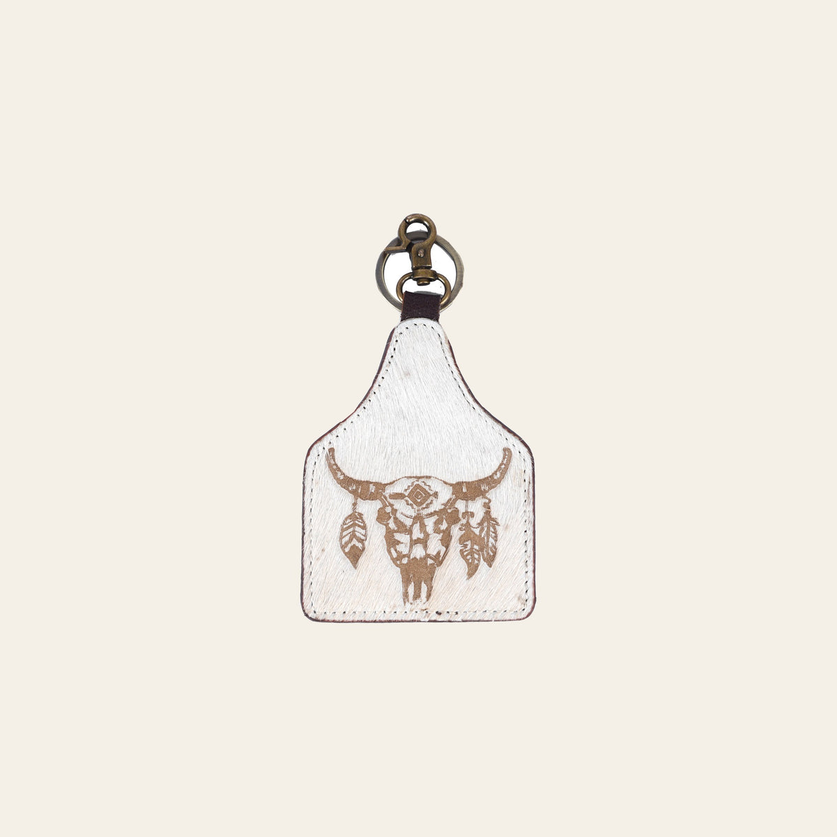 American Darling ADKRM116 Hair-On Genuine Leather Keyring