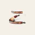 American Darling Hand Tooled Genuine Leather Crossbody Handle Strap for Bags Phone Wallet Purse Clutch