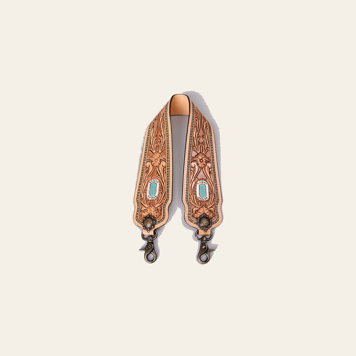 American Darling Hand Tooled Genuine Leather Crossbody Handle Strap for Bags Phone Wallet Purse Clutch
