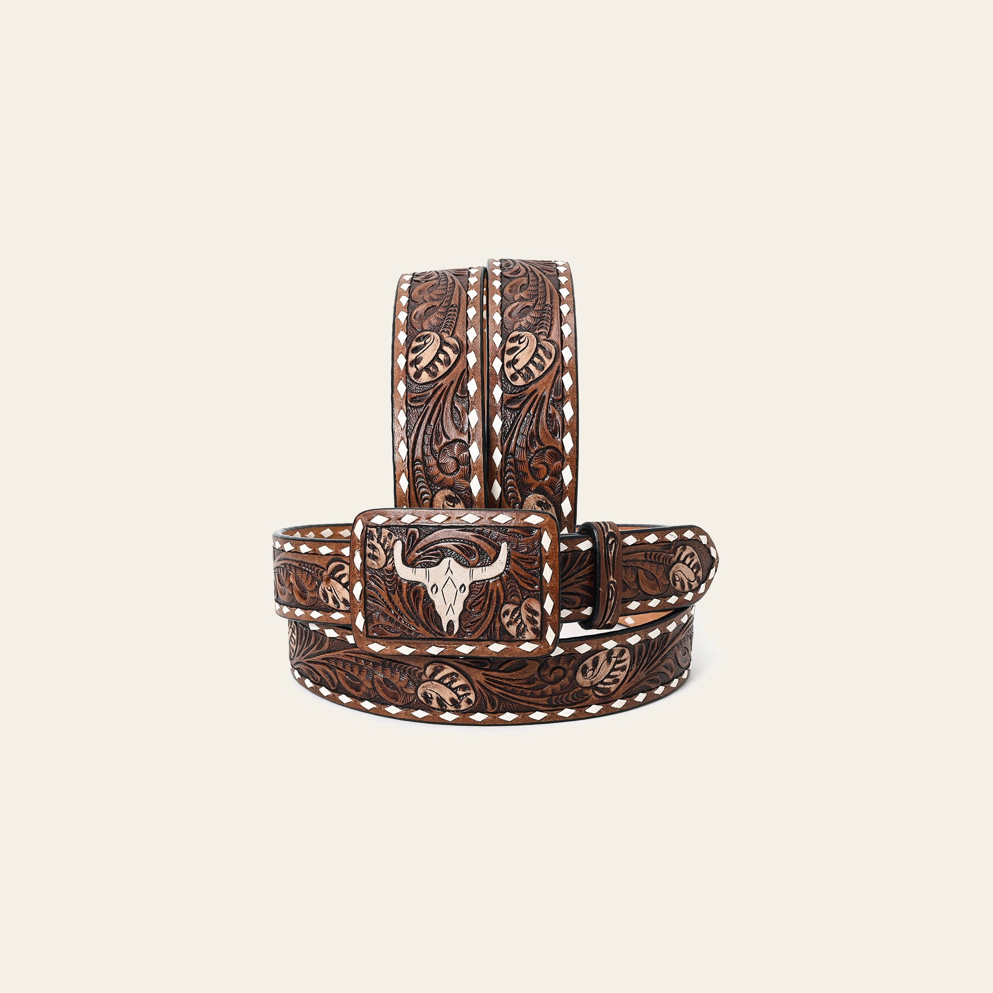 American Darling Beautifully Hand Tooled Genuine American Leather Belt Men and Women