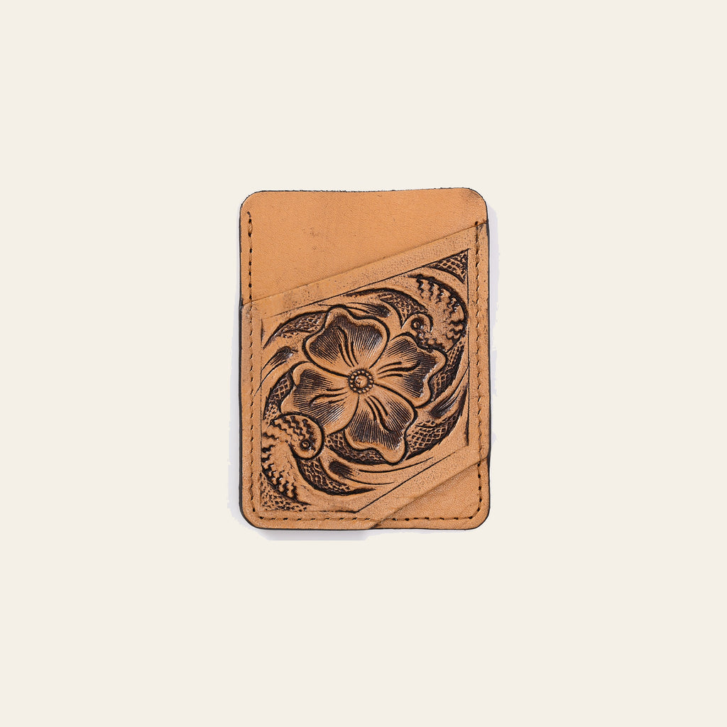American Darling Card Holder Hand Tooled Genuine Leather | Business Credit