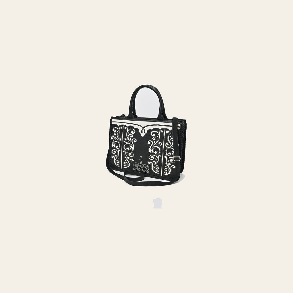 American Darling Tote Bag Black & White Western  Handbag for Unisex