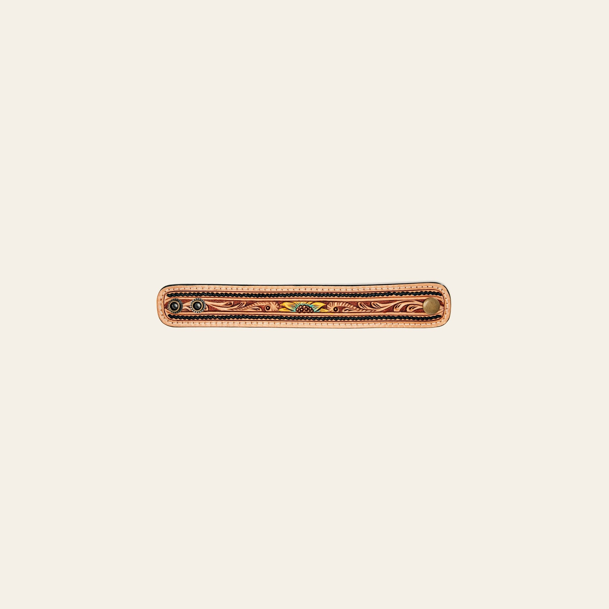 American Darling Bracelet Hand Tooled Carved Genuine Leather Women | Handmade Western Rustic