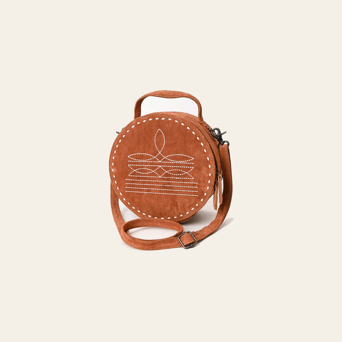 American Darling Genuine Suede Leather Women Canteen Bag Western Handbag Purse | Travel Clutch