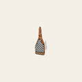 American Darling Chestnut Sling Bag Black White Checkered Panel Crossbody Style