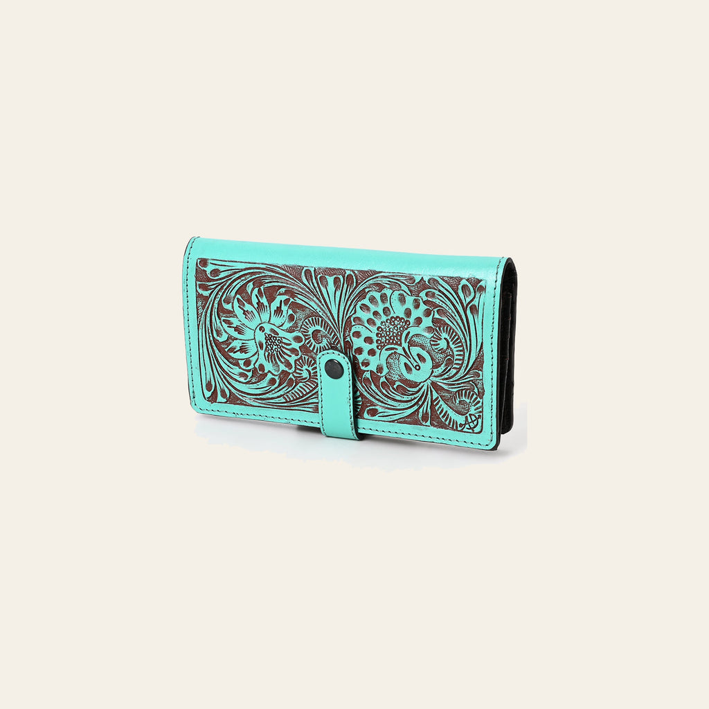 American Darling Clutch Beautifully Hand Tooled Genuine Leather women bag western handbag purse