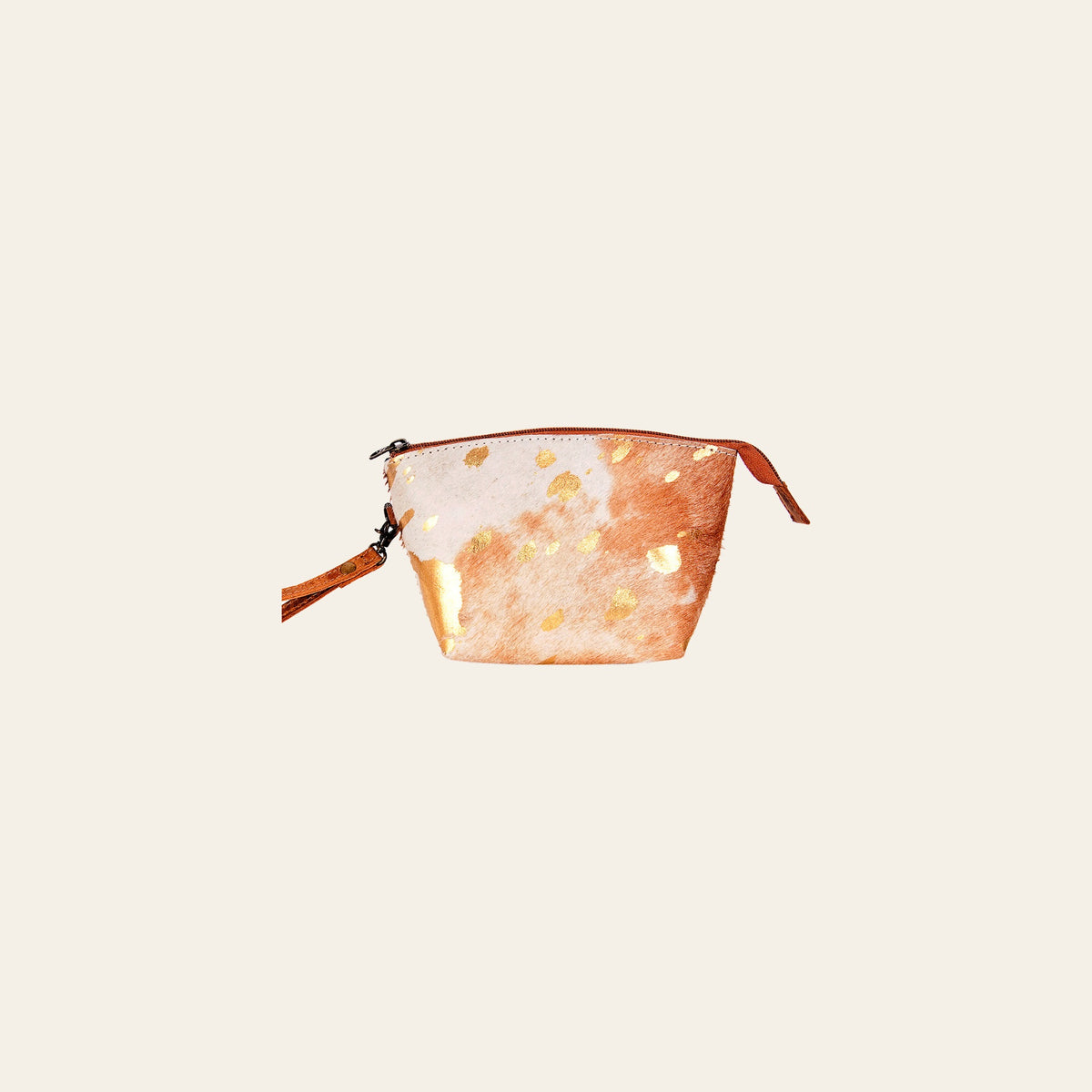 American Darling Coin Purse Bag Handcrafted from Hair-On Cowhide & Genuine Leather with Wristlet and YKK Zipper