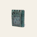 American Darling Western Card-Holder, Crocodile Embossed Full Grain Genuine Leather, Eco-Friendly Handcrafted Mini Wallet