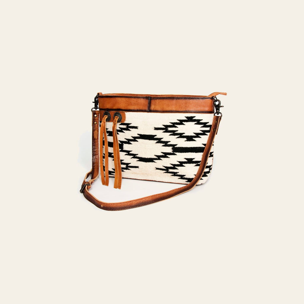 American Darling Women's Crossbody Bag Western Saddle Blanket with Hair-On Genuine Leather Handbag and Ladies Purse