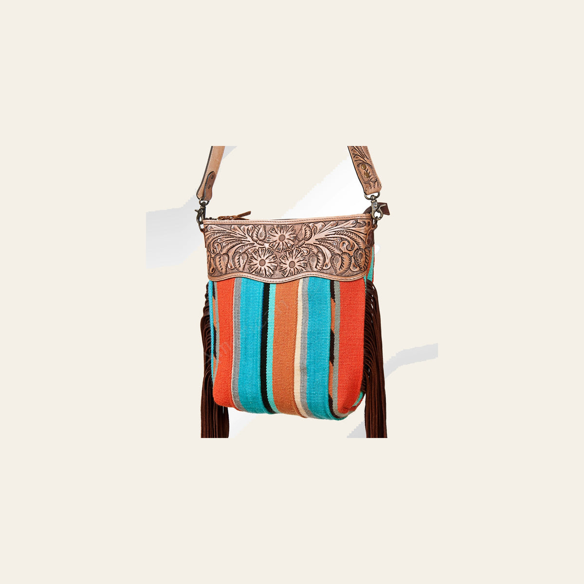 American Darling Cross Body Hand Tooled Saddle Blanket Genuine Leather Western Women Bag Handbag Purse | Crossbody for |Cute