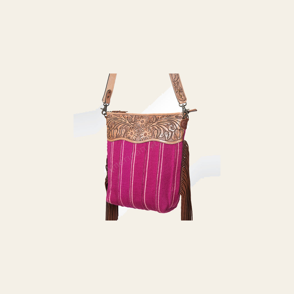 American Darling Cross Body Hand Tooled Saddle Blanket Genuine Leather Western Women Bag Handbag Purse | Crossbody for |Cute