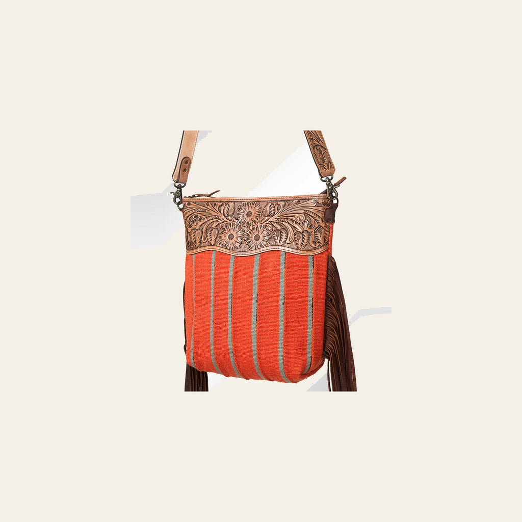 American Darling Cross Body Hand Tooled Saddle Blanket Genuine Leather Western Women Bag Handbag Purse | Crossbody for |Cute